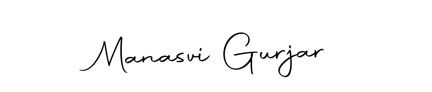 Use a signature maker to create a handwritten signature online. With this signature software, you can design (Autography-DOLnW) your own signature for name Manasvi Gurjar. Manasvi Gurjar signature style 10 images and pictures png