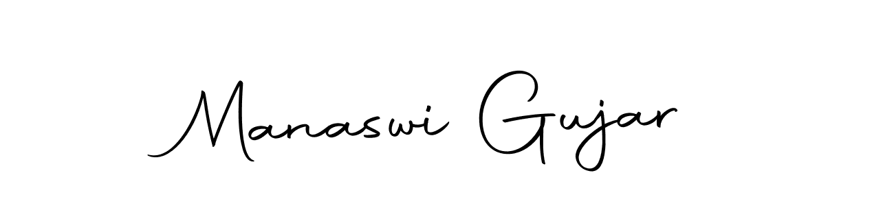 Design your own signature with our free online signature maker. With this signature software, you can create a handwritten (Autography-DOLnW) signature for name Manaswi Gujar. Manaswi Gujar signature style 10 images and pictures png