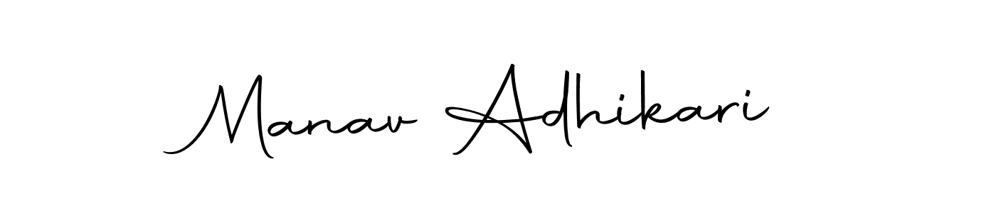 Design your own signature with our free online signature maker. With this signature software, you can create a handwritten (Autography-DOLnW) signature for name Manav Adhikari. Manav Adhikari signature style 10 images and pictures png
