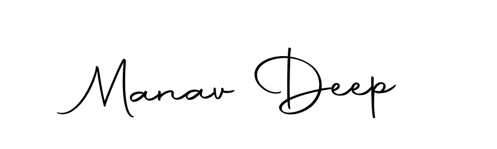 Design your own signature with our free online signature maker. With this signature software, you can create a handwritten (Autography-DOLnW) signature for name Manav Deep. Manav Deep signature style 10 images and pictures png