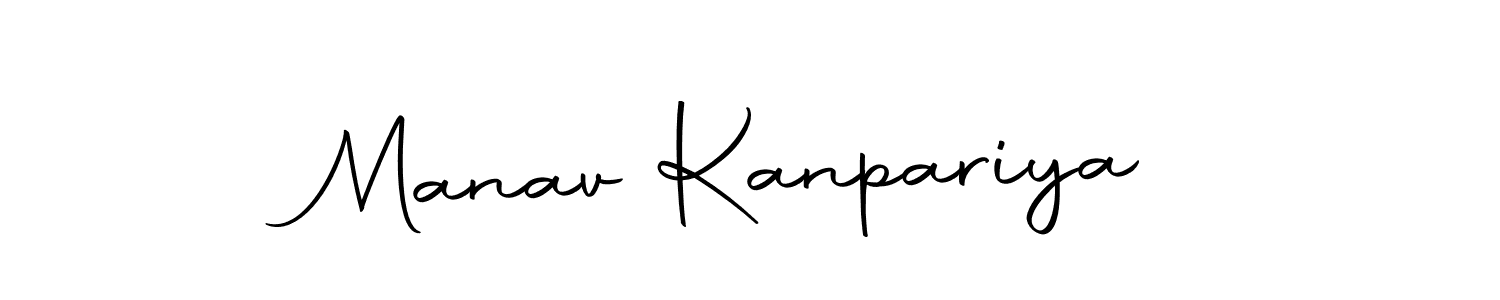 How to make Manav Kanpariya name signature. Use Autography-DOLnW style for creating short signs online. This is the latest handwritten sign. Manav Kanpariya signature style 10 images and pictures png