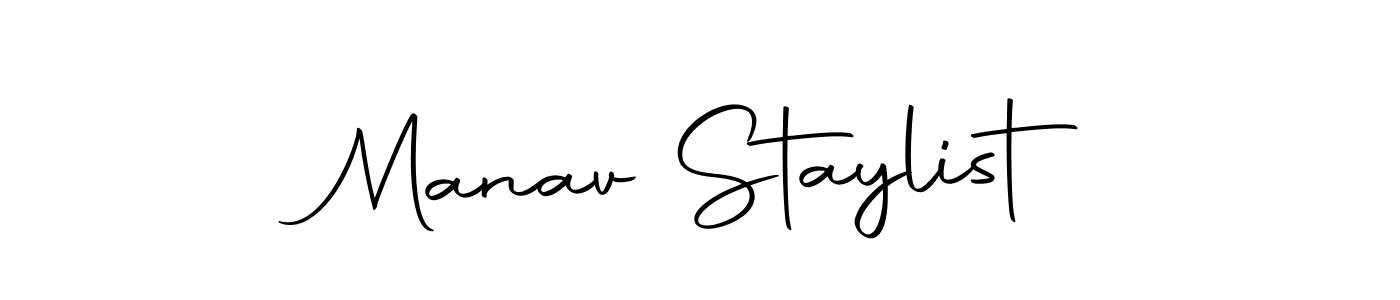 Use a signature maker to create a handwritten signature online. With this signature software, you can design (Autography-DOLnW) your own signature for name Manav Staylist. Manav Staylist signature style 10 images and pictures png