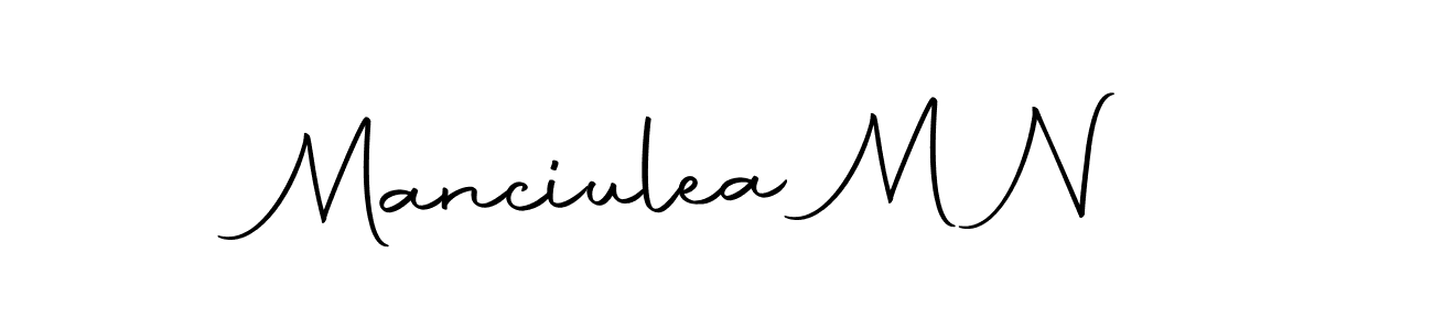 Design your own signature with our free online signature maker. With this signature software, you can create a handwritten (Autography-DOLnW) signature for name Manciulea M N. Manciulea M N signature style 10 images and pictures png