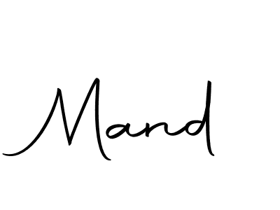 Create a beautiful signature design for name Mand. With this signature (Autography-DOLnW) fonts, you can make a handwritten signature for free. Mand signature style 10 images and pictures png