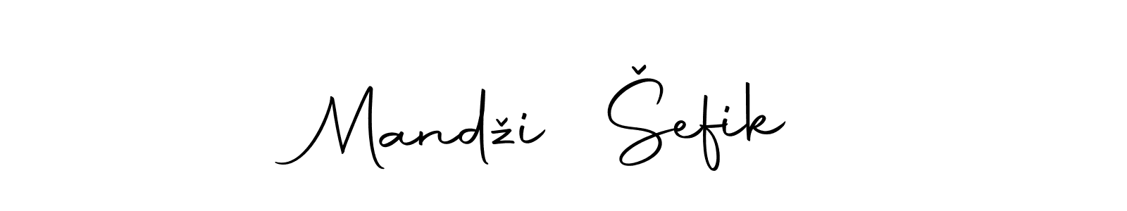 How to make Mandžić Šefik signature? Autography-DOLnW is a professional autograph style. Create handwritten signature for Mandžić Šefik name. Mandžić Šefik signature style 10 images and pictures png