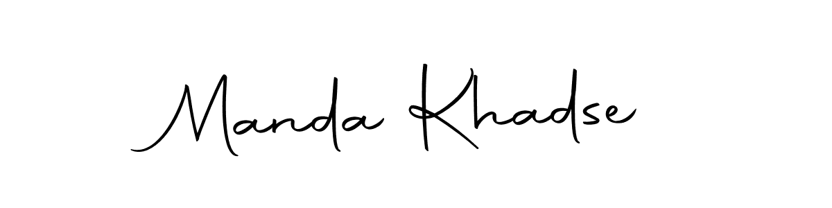 It looks lik you need a new signature style for name Manda Khadse. Design unique handwritten (Autography-DOLnW) signature with our free signature maker in just a few clicks. Manda Khadse signature style 10 images and pictures png