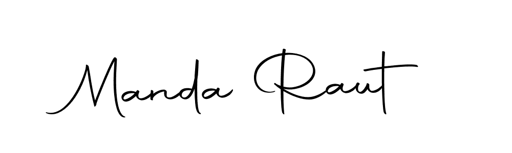 Make a beautiful signature design for name Manda Raut. Use this online signature maker to create a handwritten signature for free. Manda Raut signature style 10 images and pictures png