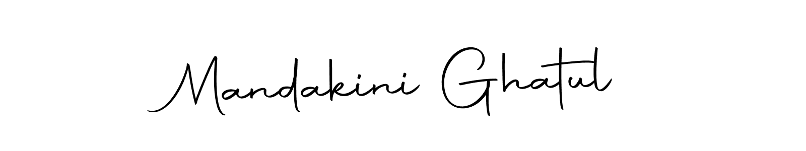 Create a beautiful signature design for name Mandakini Ghatul. With this signature (Autography-DOLnW) fonts, you can make a handwritten signature for free. Mandakini Ghatul signature style 10 images and pictures png
