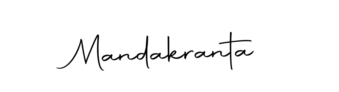 Design your own signature with our free online signature maker. With this signature software, you can create a handwritten (Autography-DOLnW) signature for name Mandakranta. Mandakranta signature style 10 images and pictures png