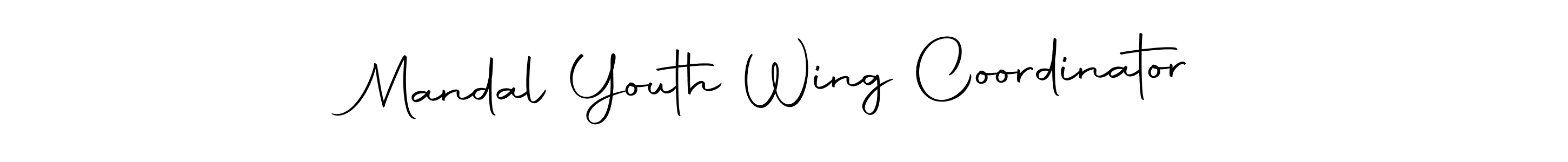 Here are the top 10 professional signature styles for the name Mandal Youth Wing Coordinator. These are the best autograph styles you can use for your name. Mandal Youth Wing Coordinator signature style 10 images and pictures png