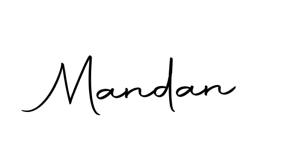 Create a beautiful signature design for name Mandan. With this signature (Autography-DOLnW) fonts, you can make a handwritten signature for free. Mandan signature style 10 images and pictures png