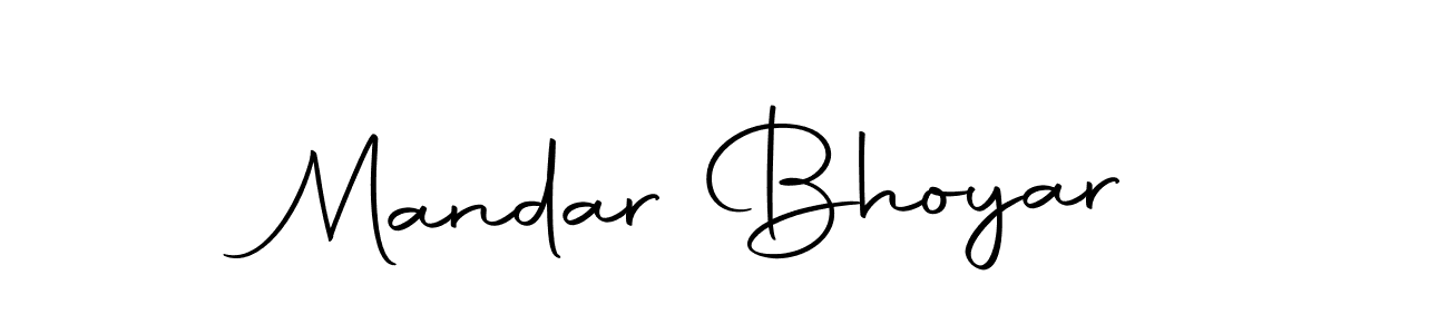 The best way (Autography-DOLnW) to make a short signature is to pick only two or three words in your name. The name Mandar Bhoyar include a total of six letters. For converting this name. Mandar Bhoyar signature style 10 images and pictures png