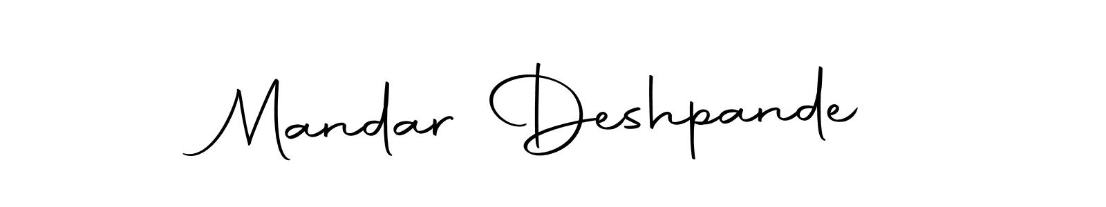 Use a signature maker to create a handwritten signature online. With this signature software, you can design (Autography-DOLnW) your own signature for name Mandar Deshpande. Mandar Deshpande signature style 10 images and pictures png