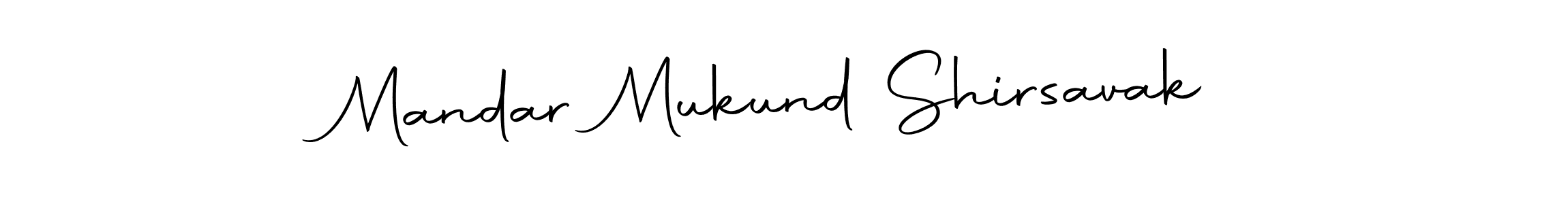Make a beautiful signature design for name Mandar Mukund Shirsavak. With this signature (Autography-DOLnW) style, you can create a handwritten signature for free. Mandar Mukund Shirsavak signature style 10 images and pictures png