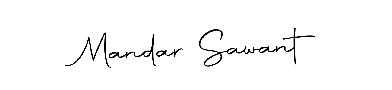 How to make Mandar Sawant name signature. Use Autography-DOLnW style for creating short signs online. This is the latest handwritten sign. Mandar Sawant signature style 10 images and pictures png
