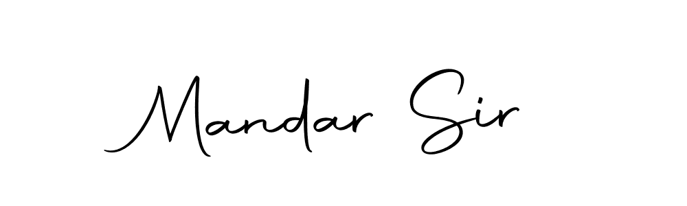 Design your own signature with our free online signature maker. With this signature software, you can create a handwritten (Autography-DOLnW) signature for name Mandar Sir. Mandar Sir signature style 10 images and pictures png