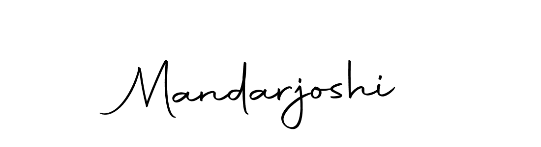 Create a beautiful signature design for name Mandarjoshi. With this signature (Autography-DOLnW) fonts, you can make a handwritten signature for free. Mandarjoshi signature style 10 images and pictures png