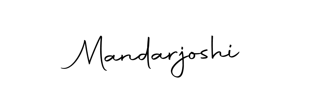 Create a beautiful signature design for name Mandarjoshi. With this signature (Autography-DOLnW) fonts, you can make a handwritten signature for free. Mandarjoshi signature style 10 images and pictures png