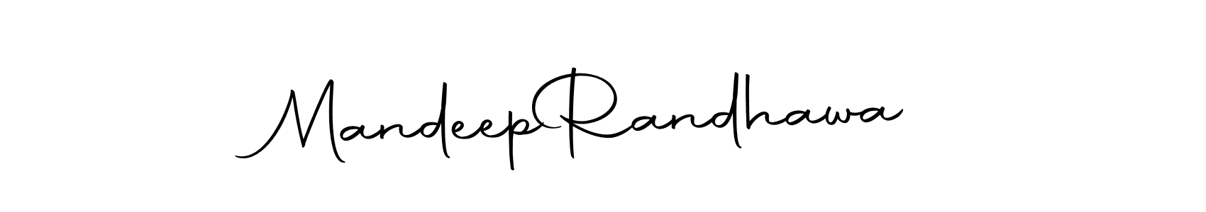 Design your own signature with our free online signature maker. With this signature software, you can create a handwritten (Autography-DOLnW) signature for name Mandeep  Randhawa. Mandeep  Randhawa signature style 10 images and pictures png