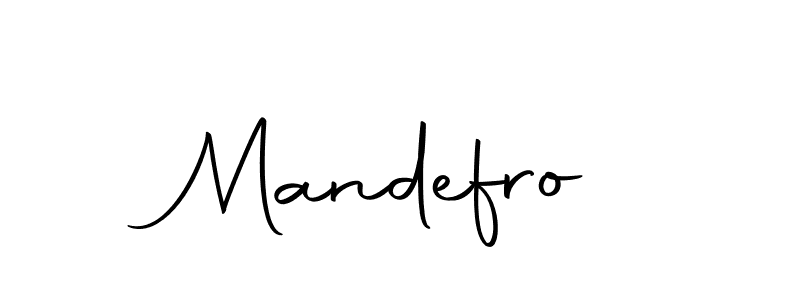 Make a beautiful signature design for name Mandefro. Use this online signature maker to create a handwritten signature for free. Mandefro signature style 10 images and pictures png