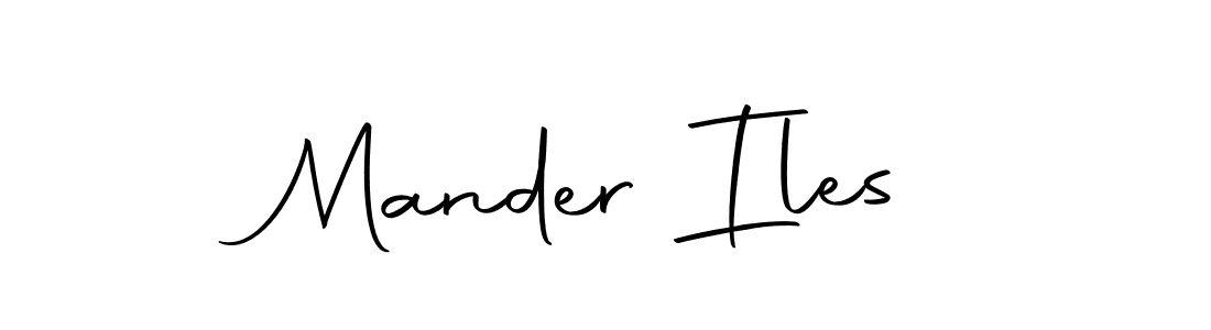 Design your own signature with our free online signature maker. With this signature software, you can create a handwritten (Autography-DOLnW) signature for name Mander Iles. Mander Iles signature style 10 images and pictures png