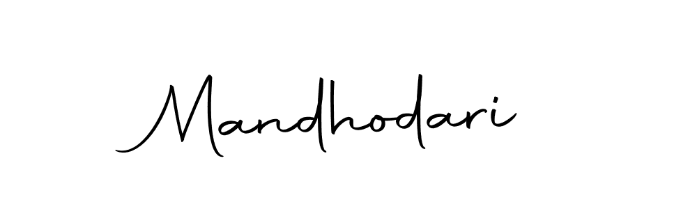 Design your own signature with our free online signature maker. With this signature software, you can create a handwritten (Autography-DOLnW) signature for name Mandhodari. Mandhodari signature style 10 images and pictures png