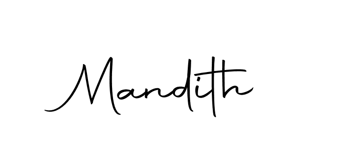 Make a beautiful signature design for name Mandith. With this signature (Autography-DOLnW) style, you can create a handwritten signature for free. Mandith signature style 10 images and pictures png