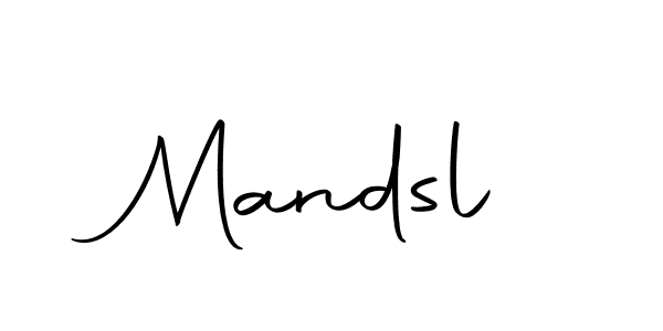 Design your own signature with our free online signature maker. With this signature software, you can create a handwritten (Autography-DOLnW) signature for name Mandsl. Mandsl signature style 10 images and pictures png