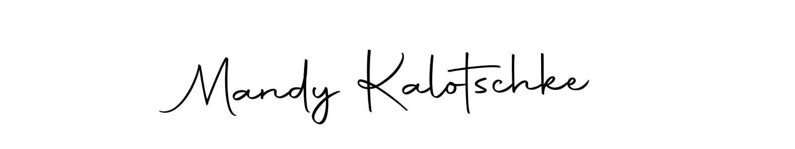 How to make Mandy Kalotschke signature? Autography-DOLnW is a professional autograph style. Create handwritten signature for Mandy Kalotschke name. Mandy Kalotschke signature style 10 images and pictures png