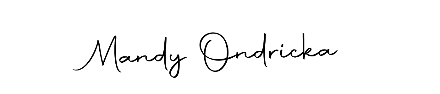 Make a beautiful signature design for name Mandy Ondricka. Use this online signature maker to create a handwritten signature for free. Mandy Ondricka signature style 10 images and pictures png