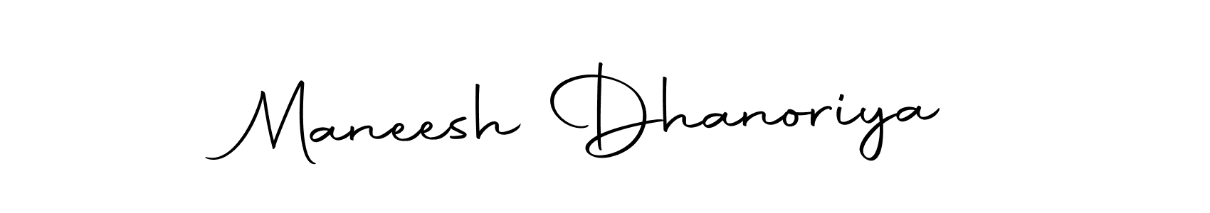 Design your own signature with our free online signature maker. With this signature software, you can create a handwritten (Autography-DOLnW) signature for name Maneesh Dhanoriya. Maneesh Dhanoriya signature style 10 images and pictures png
