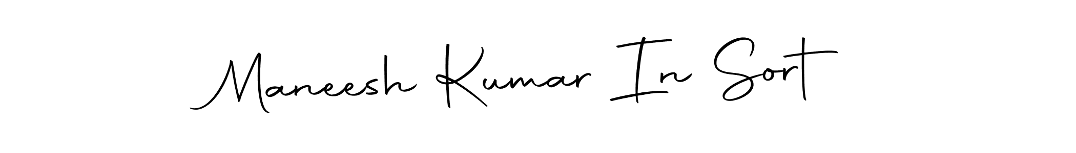 How to make Maneesh Kumar In Sort signature? Autography-DOLnW is a professional autograph style. Create handwritten signature for Maneesh Kumar In Sort name. Maneesh Kumar In Sort signature style 10 images and pictures png