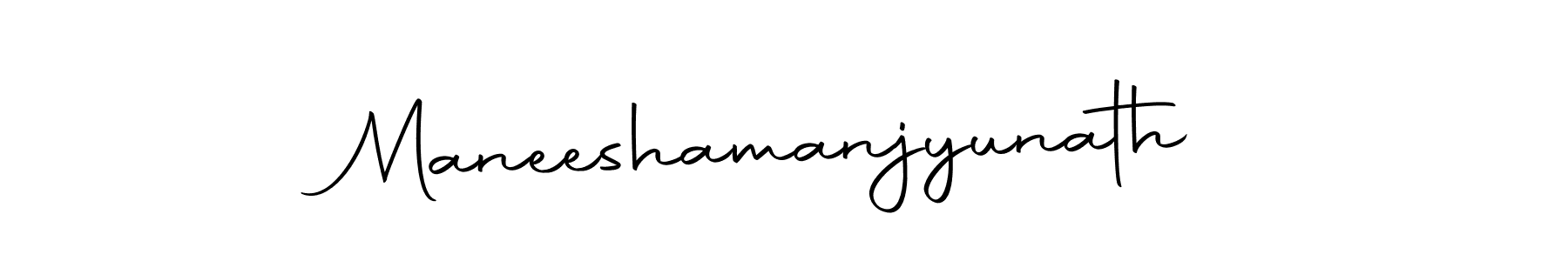 Make a beautiful signature design for name Maneeshamanjyunath. With this signature (Autography-DOLnW) style, you can create a handwritten signature for free. Maneeshamanjyunath signature style 10 images and pictures png