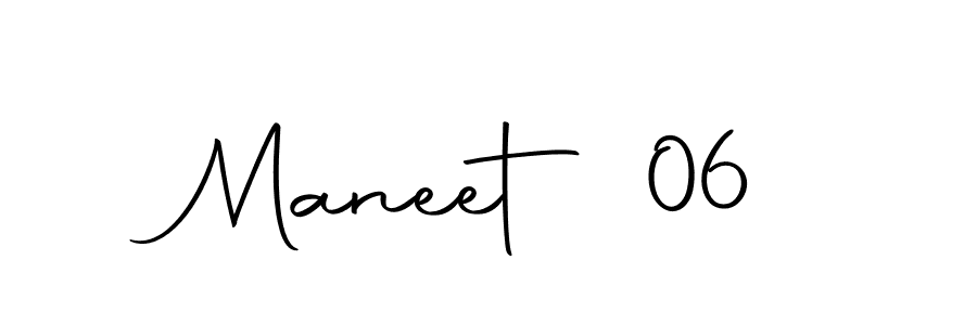 Create a beautiful signature design for name Maneet 06. With this signature (Autography-DOLnW) fonts, you can make a handwritten signature for free. Maneet 06 signature style 10 images and pictures png