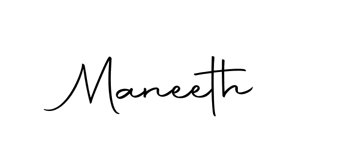 Make a beautiful signature design for name Maneeth. With this signature (Autography-DOLnW) style, you can create a handwritten signature for free. Maneeth signature style 10 images and pictures png