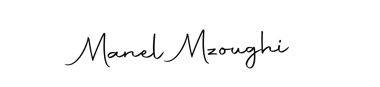 Make a short Manel Mzoughi signature style. Manage your documents anywhere anytime using Autography-DOLnW. Create and add eSignatures, submit forms, share and send files easily. Manel Mzoughi signature style 10 images and pictures png