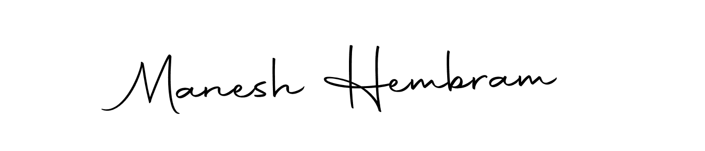 You should practise on your own different ways (Autography-DOLnW) to write your name (Manesh Hembram) in signature. don't let someone else do it for you. Manesh Hembram signature style 10 images and pictures png