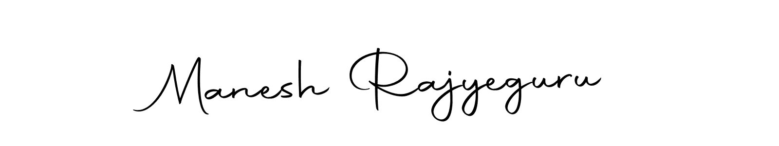 Design your own signature with our free online signature maker. With this signature software, you can create a handwritten (Autography-DOLnW) signature for name Manesh Rajyeguru. Manesh Rajyeguru signature style 10 images and pictures png