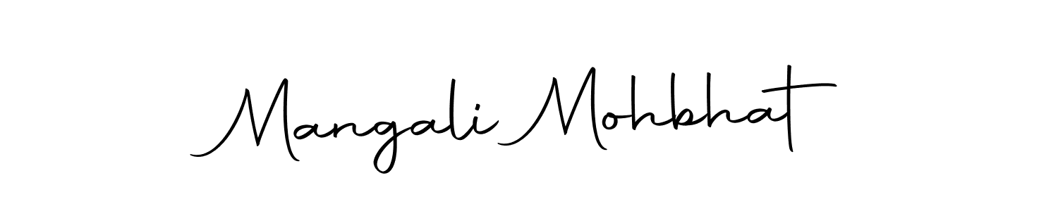 Also we have Mangali Mohbhat name is the best signature style. Create professional handwritten signature collection using Autography-DOLnW autograph style. Mangali Mohbhat signature style 10 images and pictures png