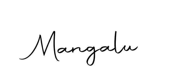 How to make Mangalu signature? Autography-DOLnW is a professional autograph style. Create handwritten signature for Mangalu name. Mangalu signature style 10 images and pictures png