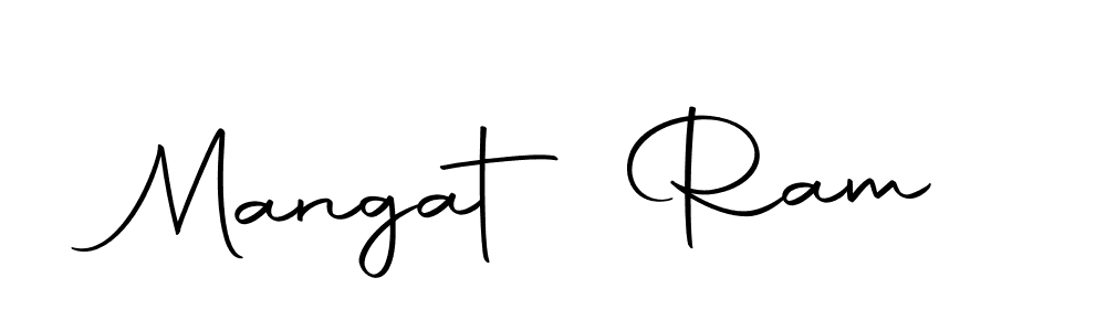 Design your own signature with our free online signature maker. With this signature software, you can create a handwritten (Autography-DOLnW) signature for name Mangat Ram. Mangat Ram signature style 10 images and pictures png