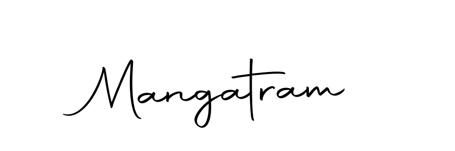 Create a beautiful signature design for name Mangatram. With this signature (Autography-DOLnW) fonts, you can make a handwritten signature for free. Mangatram signature style 10 images and pictures png