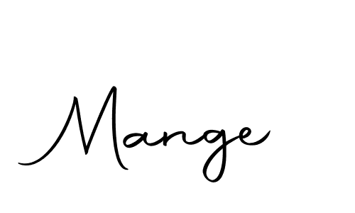 Create a beautiful signature design for name Mange. With this signature (Autography-DOLnW) fonts, you can make a handwritten signature for free. Mange signature style 10 images and pictures png