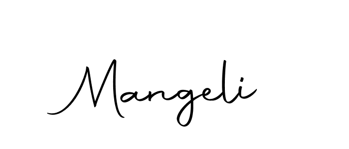 Make a beautiful signature design for name Mangeli. With this signature (Autography-DOLnW) style, you can create a handwritten signature for free. Mangeli signature style 10 images and pictures png