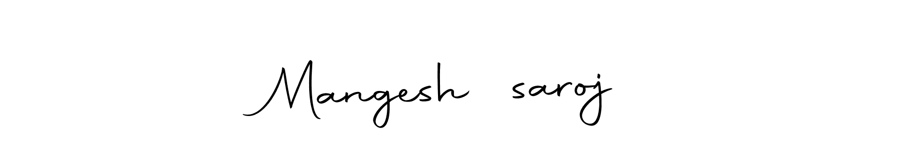 It looks lik you need a new signature style for name Mangesh❣️saroj. Design unique handwritten (Autography-DOLnW) signature with our free signature maker in just a few clicks. Mangesh❣️saroj signature style 10 images and pictures png