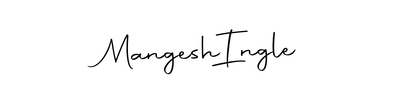 The best way (Autography-DOLnW) to make a short signature is to pick only two or three words in your name. The name Mangesh  Ingle include a total of six letters. For converting this name. Mangesh  Ingle signature style 10 images and pictures png