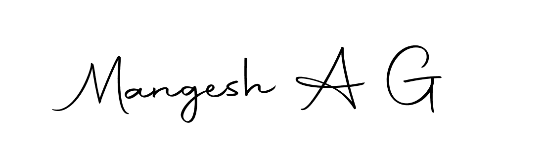 You should practise on your own different ways (Autography-DOLnW) to write your name (Mangesh A G) in signature. don't let someone else do it for you. Mangesh A G signature style 10 images and pictures png