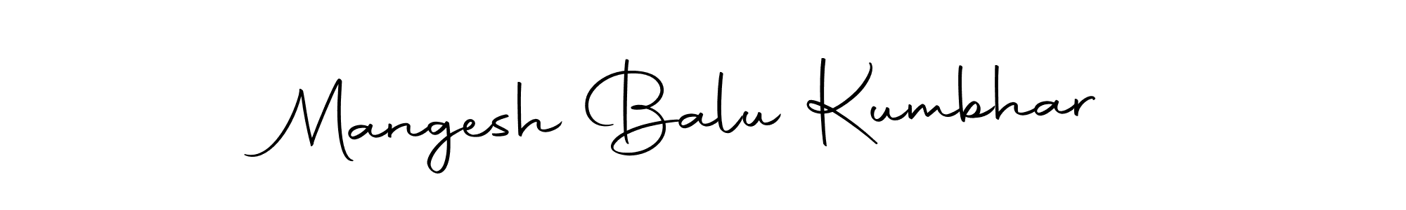 Create a beautiful signature design for name Mangesh Balu Kumbhar. With this signature (Autography-DOLnW) fonts, you can make a handwritten signature for free. Mangesh Balu Kumbhar signature style 10 images and pictures png