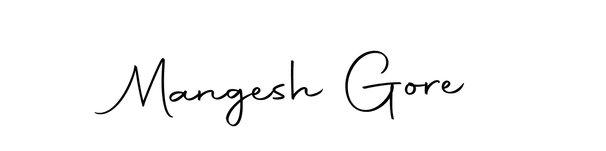 The best way (Autography-DOLnW) to make a short signature is to pick only two or three words in your name. The name Mangesh Gore include a total of six letters. For converting this name. Mangesh Gore signature style 10 images and pictures png