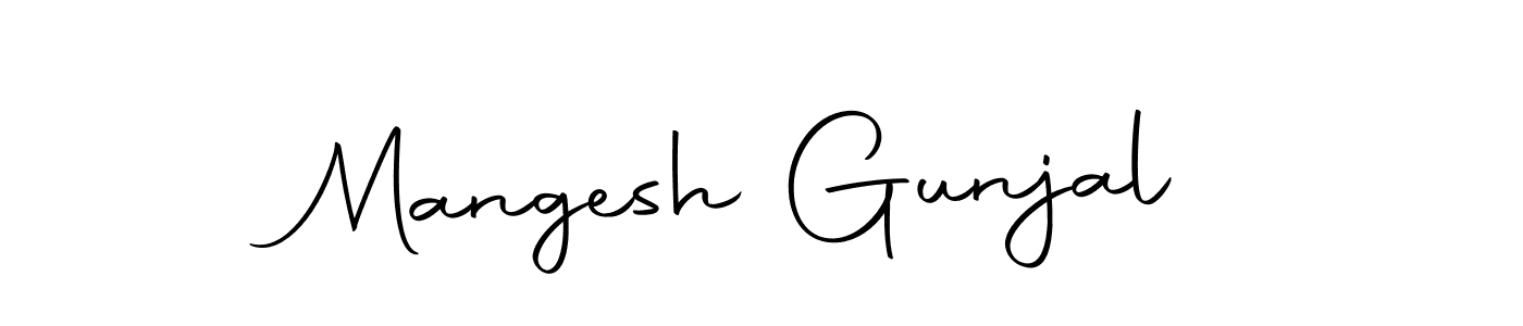 Make a beautiful signature design for name Mangesh Gunjal. With this signature (Autography-DOLnW) style, you can create a handwritten signature for free. Mangesh Gunjal signature style 10 images and pictures png